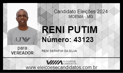 Candidato RENI PUTIM 2024 - MOEMA - Eleições