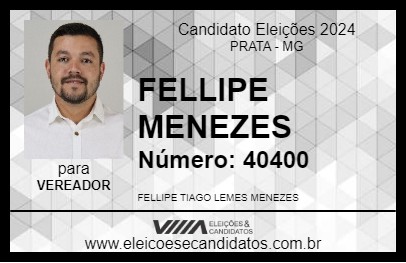 Candidato FELLIPE MENEZES 2024 - PRATA - Eleições