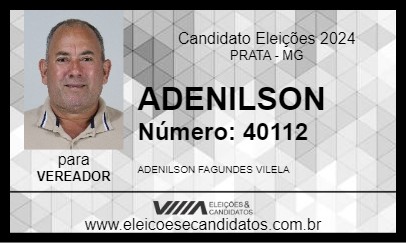 Candidato ADENILSON BANDEIRA 2024 - PRATA - Eleições