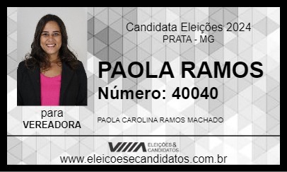 Candidato PAOLA RAMOS 2024 - PRATA - Eleições