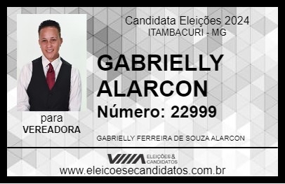 Candidato GABRIELLY ALARCON 2024 - ITAMBACURI - Eleições