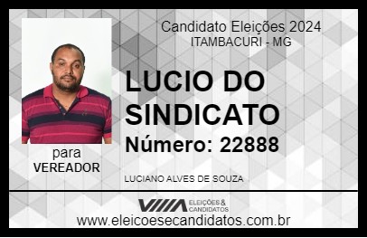 Candidato LUCIO DO SINDICATO 2024 - ITAMBACURI - Eleições