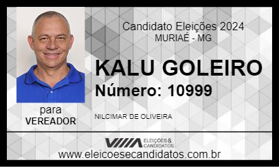 Candidato KALU GOLEIRO 2024 - MURIAÉ - Eleições