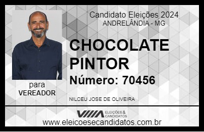 Candidato CHOCOLATE PINTOR 2024 - ANDRELÂNDIA - Eleições