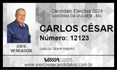 Candidato CARLOS CÉSAR 2024 - SANTANA DA VARGEM - Eleições