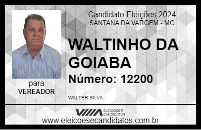 Candidato WALTINHO DA GOIABA 2024 - SANTANA DA VARGEM - Eleições