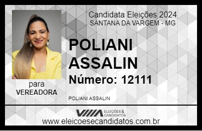 Candidato POLIANI ASSALIN 2024 - SANTANA DA VARGEM - Eleições