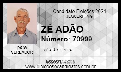 Candidato ZÉ ADÃO 2024 - JEQUERI - Eleições