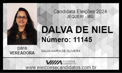 Candidato DALVA DE NIEL 2024 - JEQUERI - Eleições