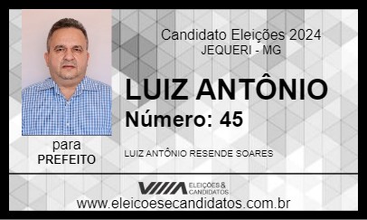 Candidato LUIZ ANTÔNIO 2024 - JEQUERI - Eleições