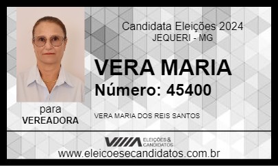 Candidato VERA MARIA 2024 - JEQUERI - Eleições