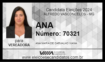 Candidato ANA 2024 - ALFREDO VASCONCELOS - Eleições