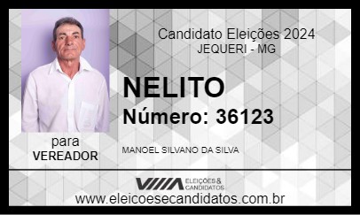 Candidato NELITO 2024 - JEQUERI - Eleições