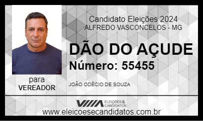 Candidato DÃO DO AÇUDE 2024 - ALFREDO VASCONCELOS - Eleições