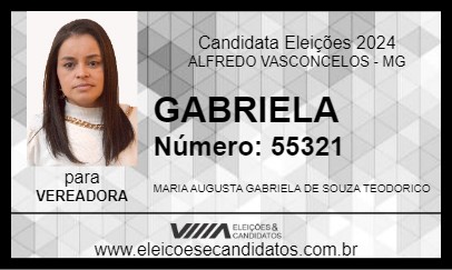 Candidato GABRIELA 2024 - ALFREDO VASCONCELOS - Eleições