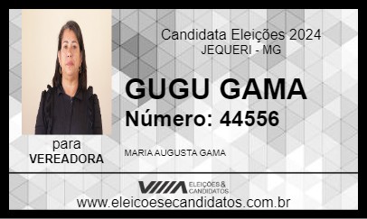 Candidato GUGU GAMA 2024 - JEQUERI - Eleições