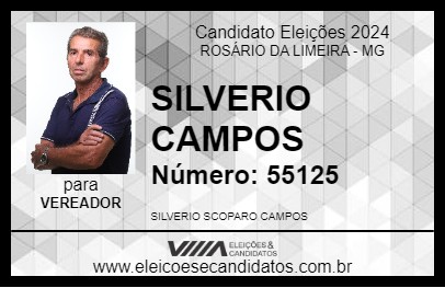 Candidato SILVERIO CAMPOS 2024 - ROSÁRIO DA LIMEIRA - Eleições