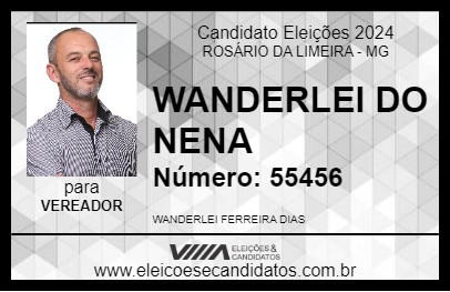 Candidato WANDERLEI DO NENA 2024 - ROSÁRIO DA LIMEIRA - Eleições