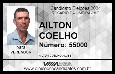 Candidato AILTON COELHO 2024 - ROSÁRIO DA LIMEIRA - Eleições