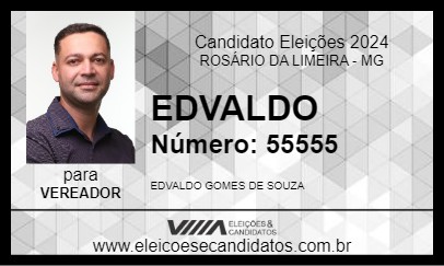 Candidato EDVALDO 2024 - ROSÁRIO DA LIMEIRA - Eleições