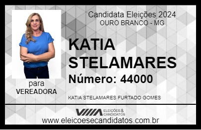 Candidato KATIA STELAMARES 2024 - OURO BRANCO - Eleições