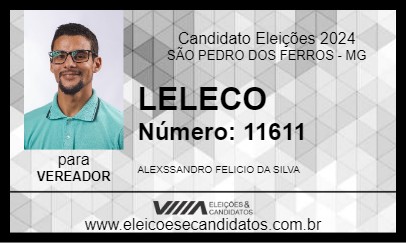 Candidato LELECO 2024 - SÃO PEDRO DOS FERROS - Eleições