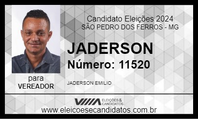 Candidato JADERSON 2024 - SÃO PEDRO DOS FERROS - Eleições