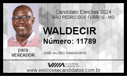 Candidato VALDECI 2024 - SÃO PEDRO DOS FERROS - Eleições