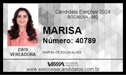 Candidato MARISA 2024 - BOCAIÚVA - Eleições