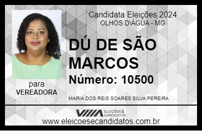 Candidato DÚ DE SÃO MARCOS 2024 - OLHOS D\ÁGUA - Eleições