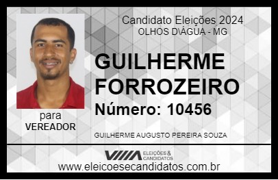 Candidato GUILHERME FORROZEIRO 2024 - OLHOS D\ÁGUA - Eleições