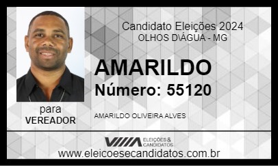 Candidato AMARILDO 2024 - OLHOS D\ÁGUA - Eleições