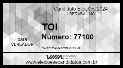 Candidato TOI 2024 - UBERABA - Eleições