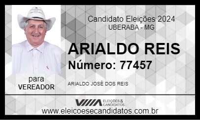 Candidato ARIALDO REIS 2024 - UBERABA - Eleições