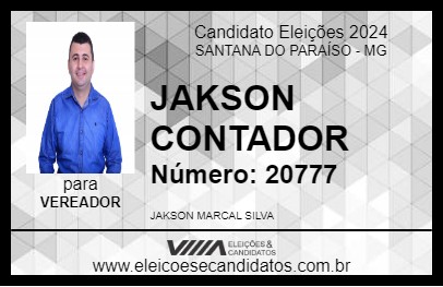 Candidato JAKSON CONTADOR  2024 - SANTANA DO PARAÍSO - Eleições