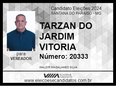 Candidato TARZAN DO JARDIM VITORIA  2024 - SANTANA DO PARAÍSO - Eleições