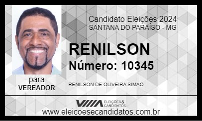 Candidato RENILSON 2024 - SANTANA DO PARAÍSO - Eleições