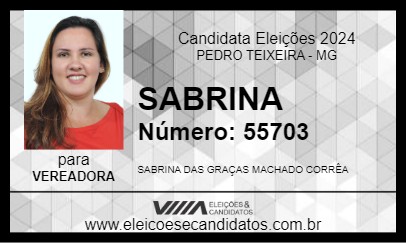 Candidato SABRINA 2024 - PEDRO TEIXEIRA - Eleições