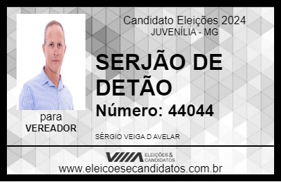 Candidato SERJÃO DE DETÃO 2024 - JUVENÍLIA - Eleições