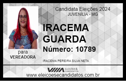 Candidato IRACEMA GUARDA 2024 - JUVENÍLIA - Eleições