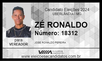 Candidato ZÉ RONALDO 2024 - UBERLÂNDIA - Eleições