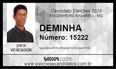 Candidato DEMINHA 2024 - ENGENHEIRO NAVARRO - Eleições