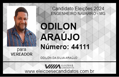 Candidato ODILON ARAÚJO 2024 - ENGENHEIRO NAVARRO - Eleições