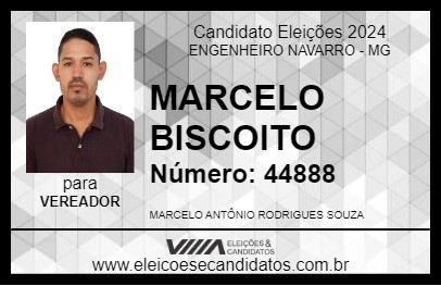 Candidato MARCELO BISCOITO 2024 - ENGENHEIRO NAVARRO - Eleições