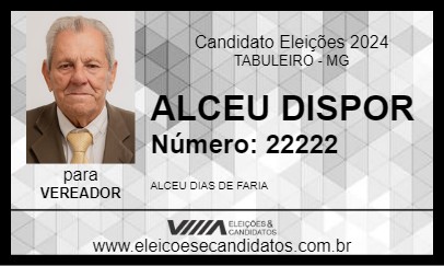 Candidato ALCEU DISPOR 2024 - TABULEIRO - Eleições