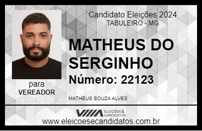 Candidato MATHEUS DO SERGINHO 2024 - TABULEIRO - Eleições