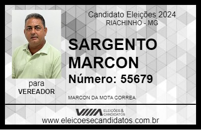 Candidato SARGENTO MARCON 2024 - RIACHINHO - Eleições