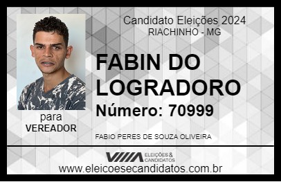 Candidato FABIN DO LOGRADORO 2024 - RIACHINHO - Eleições