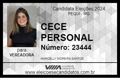 Candidato CECE PERSONAL 2024 - PEQUI - Eleições