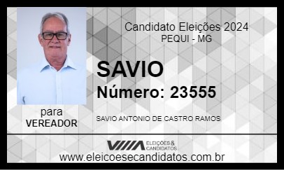 Candidato SAVIO 2024 - PEQUI - Eleições